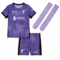 Camisa de Futebol Liverpool Darwin Nunez #9 Equipamento Alternativo Infantil 2024-25 Manga Curta (+ Calças curtas)